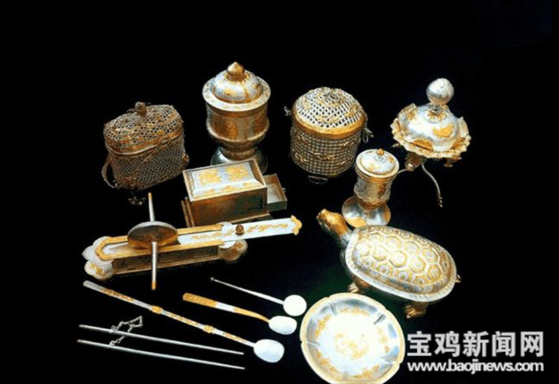 宝鸡：法门寺博物馆的唐僖宗御用茶具将在故宫博物院展出-宝鸡+