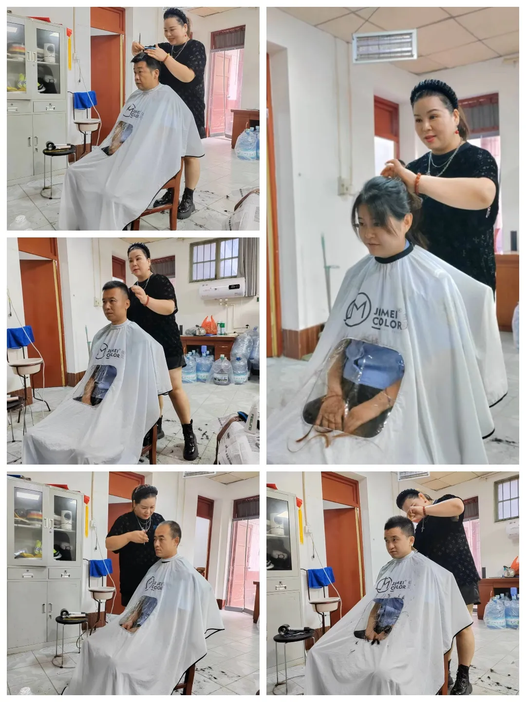 簡篇-社會愛心人士給渭濱交警防汛一線民輔警解決“頭”等大事